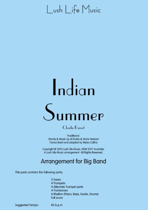 INDIAN SUMMER (Charlie Barnet)